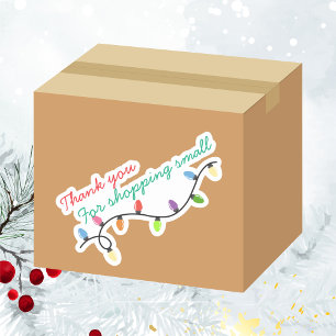 Christmas lights Thank you for shopping small 