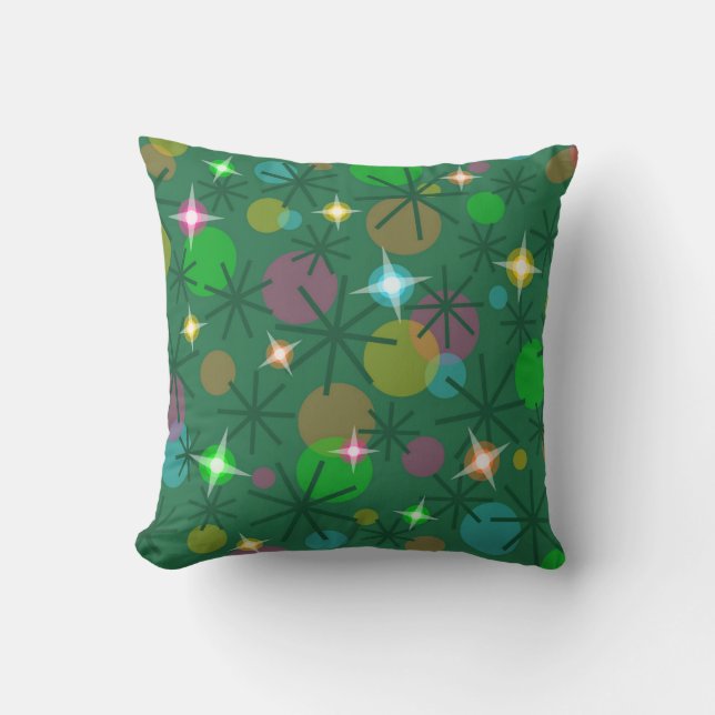 Christmas Lights throw pillow (Front)