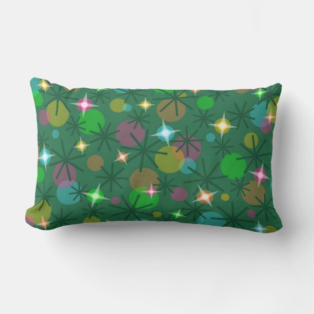 Christmas Lights throw pillow lumbar (Front)