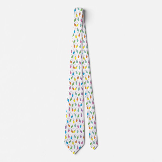 Christmas lights tie (Front)