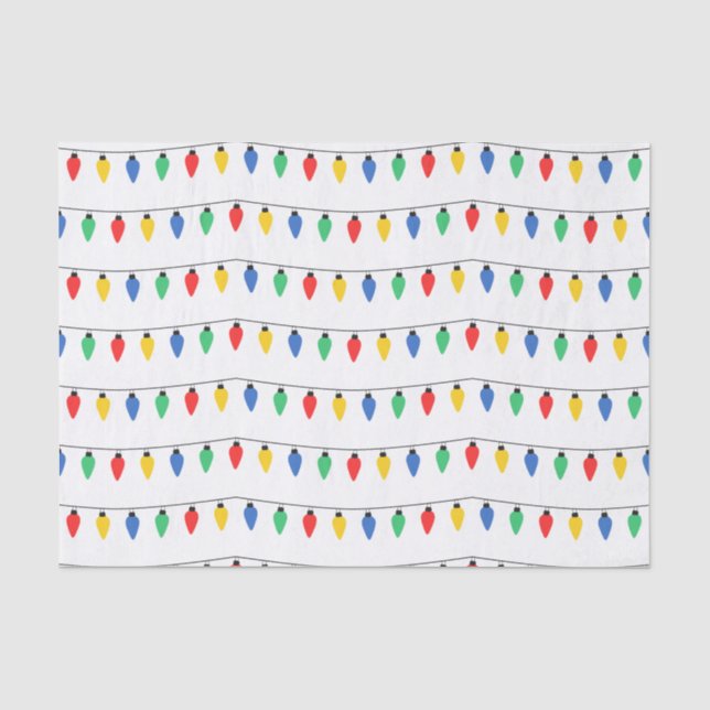 Christmas Lights Tissue Paper (Front)