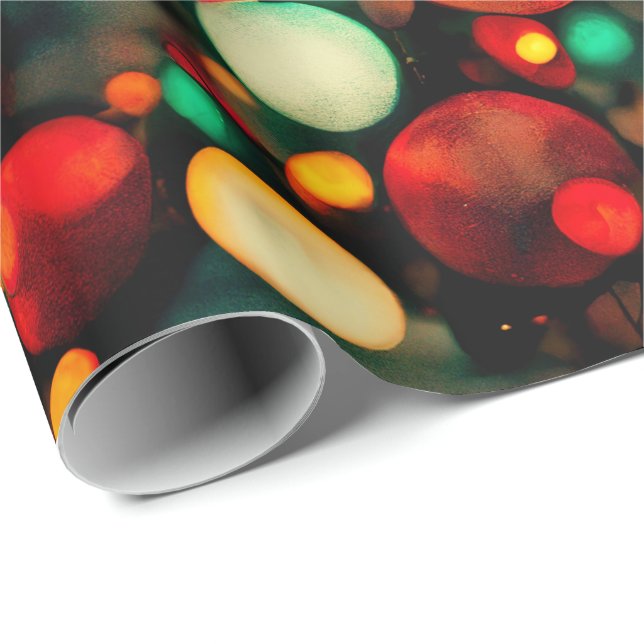 Christmas Lights Wrapping Paper (Roll Corner)