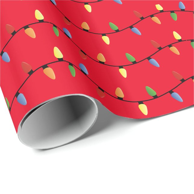 Christmas Lights Wrapping Paper (Roll Corner)