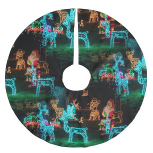 christmas lights xmas tree skirt