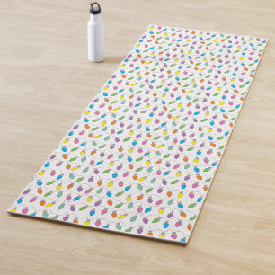 Christmas lights yoga mat