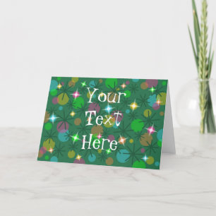 Christmas Lights 'Your Text" card front text