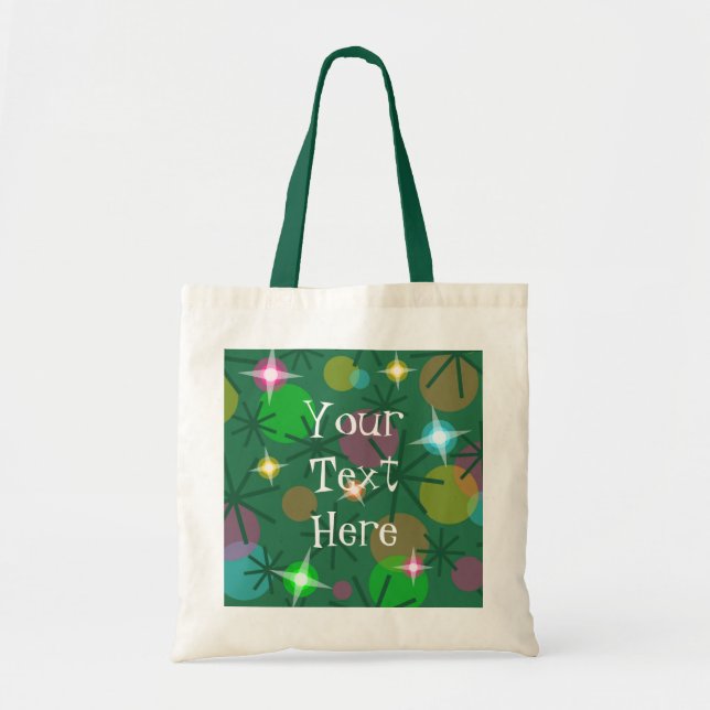 Christmas Lights 'Your Text' tote bag (Front)