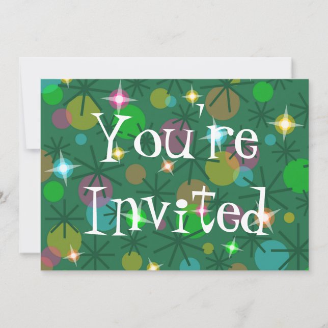 christmas Lights 'You're Invited' invitation (Front)