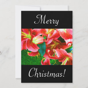 Christmas Lilies Invitation