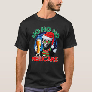 Christmas Lincoln Santa Ho Ho Ho Mericans T-Shirt
