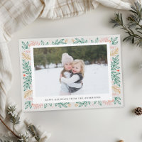 Christmas Line Art Two Sided Family Photo