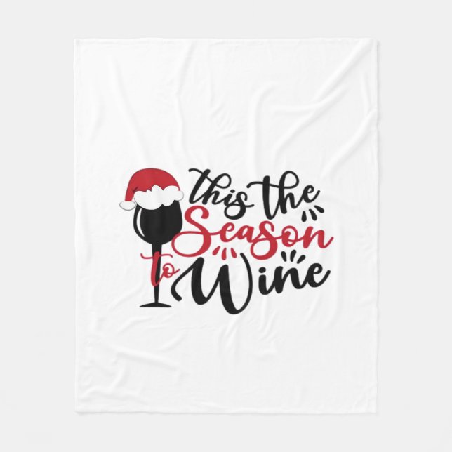 Christmas Lines Abstract Merchandise Fleece Blanket (Front)