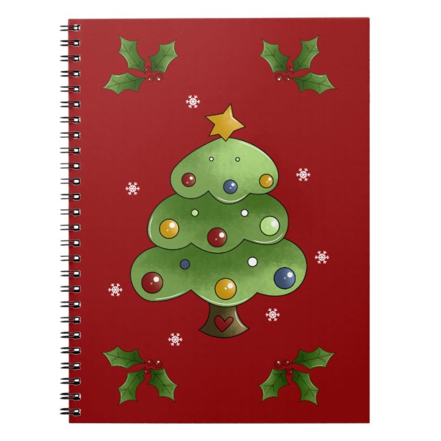 Christmas List Spiral Notebook (Front)