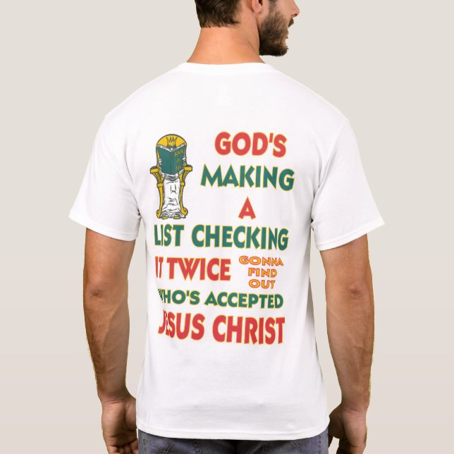 Christmas List T-Shirt (Back)