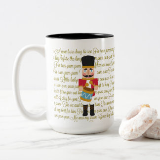 Christmas Little Drummer Boy Two-Tone Coffee Mug