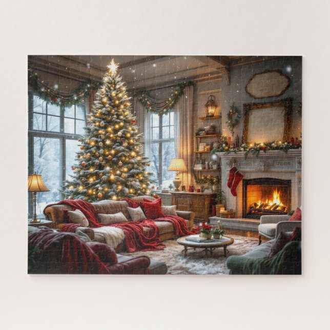 Christmas Living Room Puzzle (Horizontal)