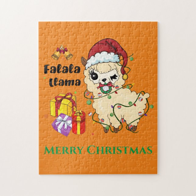 Christmas Llama Baby Blanket Jigsaw Puzzle (Vertical)