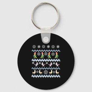 Christmas Llama, Christmas Unicorn, Mermaid Key Ring