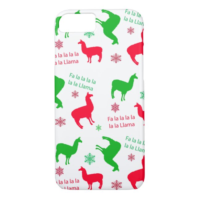 Christmas Llama Fa la la Llama Holiday Case-Mate iPhone Case (Back)