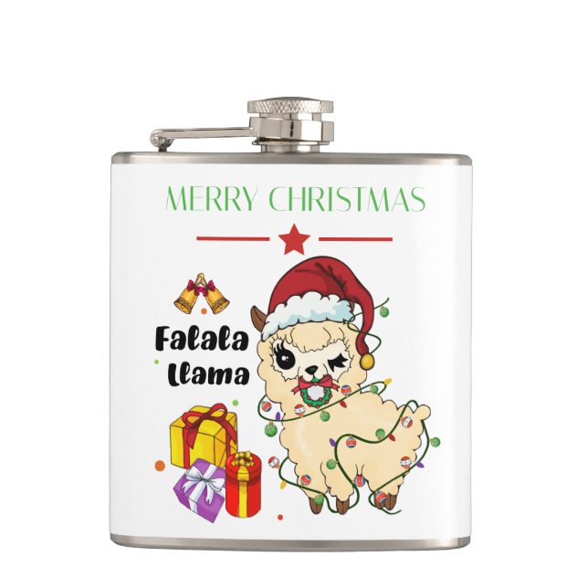 Christmas Llama Flask (Front)