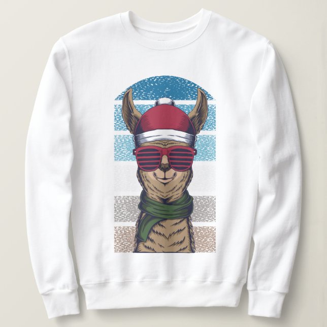 Christmas Llama Sweatshirt (Design Front)