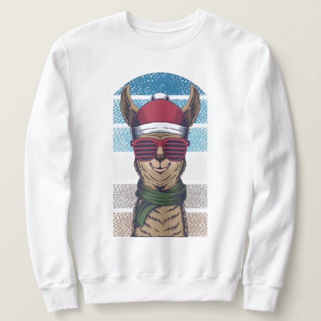 Christmas Llama Sweatshirt (Design Front)