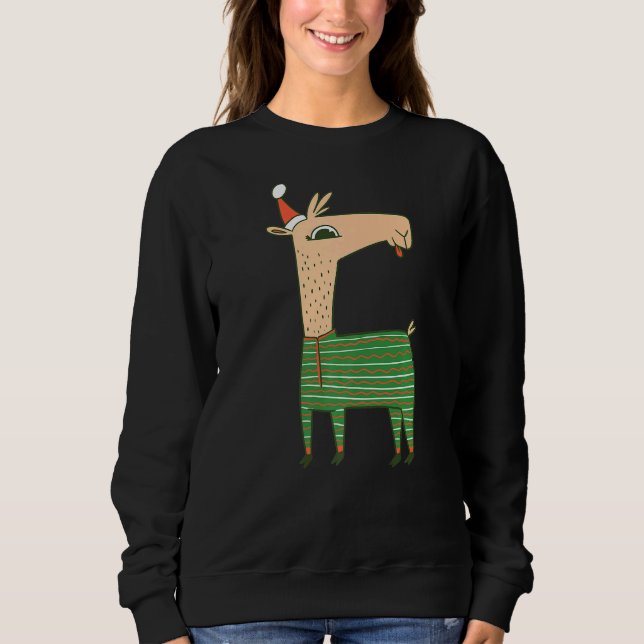 Christmas Llama Sweatshirt (Front)