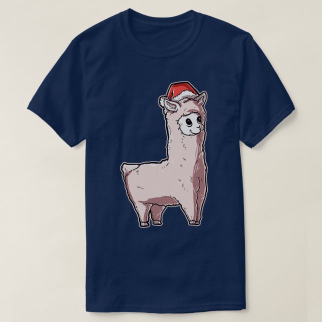 Christmas Llama T-Shirt (Design Front)