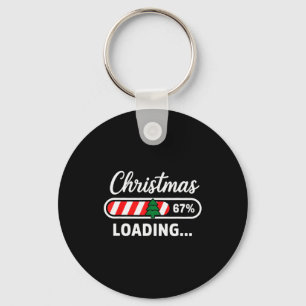 Christmas Loading 67% Funny 6 7 Meme Xmas Gen Alph Key Ring