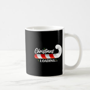 Christmas Loading Fir Tree Candy Cane  Coffee Mug