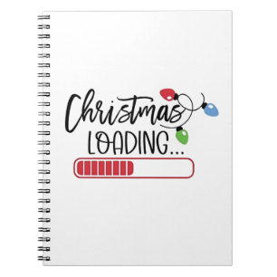 Christmas Loading Xmas Lights Notebook