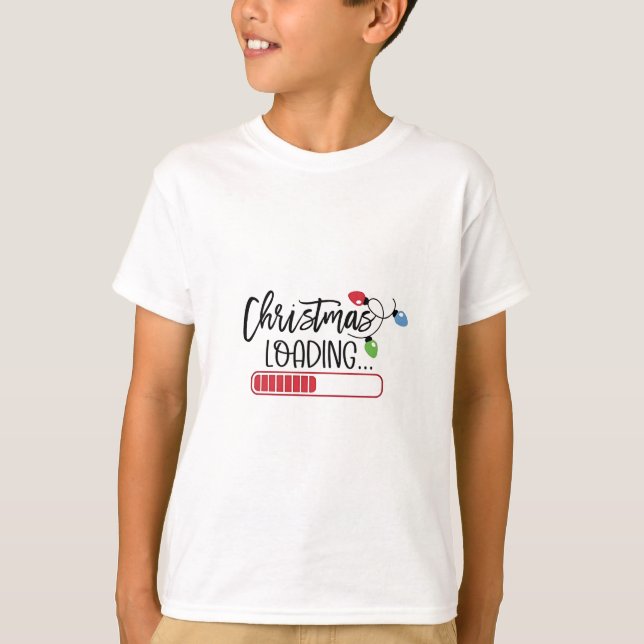 Christmas Loading Xmas Lights  T-Shirt (Front)