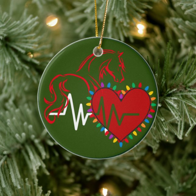 Christmas Logo Ceramic Ornament (Tree)