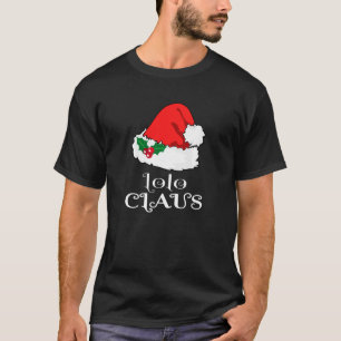 Christmas Lolo Claus Matching Pajama Mens Santa Ha T-Shirt