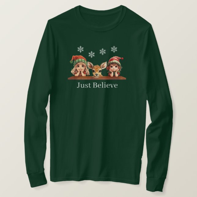 Christmas Long Sleeve T-Shirt (Design Front)
