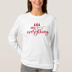 Christmas Long Sleeve Tee Shirt, Merry Everything