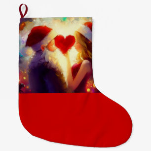 Christmas Love 1 Large Christmas Stocking