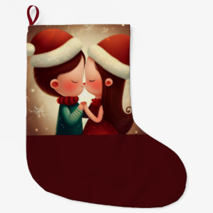 Christmas Love 2 Large Christmas Stocking