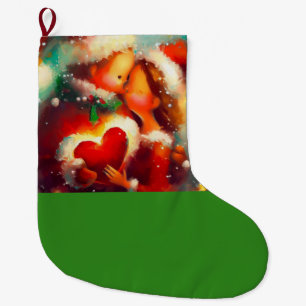 Christmas Love 3 Large Christmas Stocking