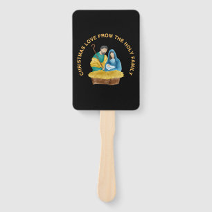 CHRISTMAS LOVE FROM THE HOLY FAMILY HAND FAN