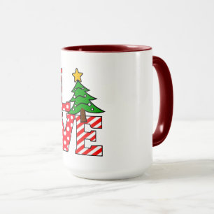 Christmas Love Mug  Warm Heart, Hot Cocoa