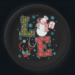 Christmas Love Nurse Cute Medical Snowman Holly Paper Plate<br><div class="desc">This modern design features the text "Love" in modern fun typography accented with a snowman nurse,  stethoscope,  snowflakes,  holly and candy canes. Perfect for Christmas holidays #nurse #nurselife #doctor #medical #health #christmas #partysupplies #christmaspartysupplies #christmasparty</div>