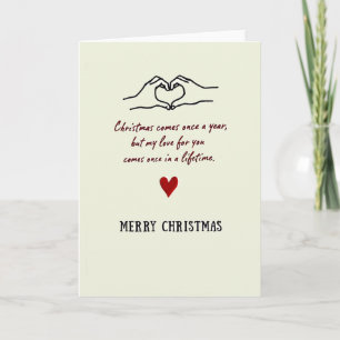 Christmas Love Once in a Lifetime Card