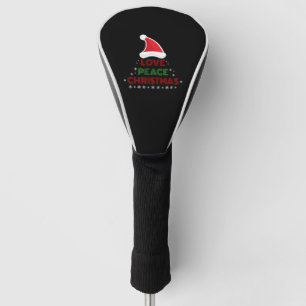 Christmas - Love, Peace, Christmas - Christmas Golf Head Cover