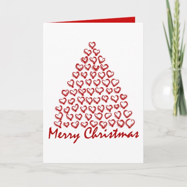 Christmas Love Tree Holiday Card (Front)