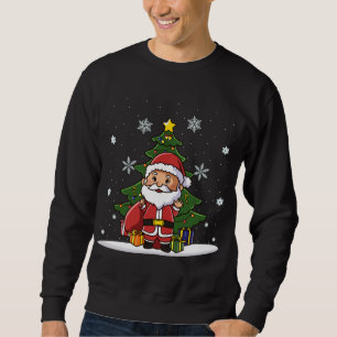 Christmas Lovely Cute Kawaii Chibi Santa Claus Sweatshirt