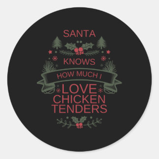 Christmas Lovers Shirt For Comfort Foodies Classic Round Sticker