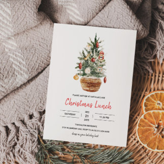 Christmas Lunch Party Invitation