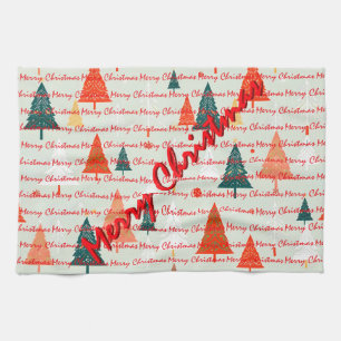 Christmas Luxury Christmas Trees Festive Tea Towel