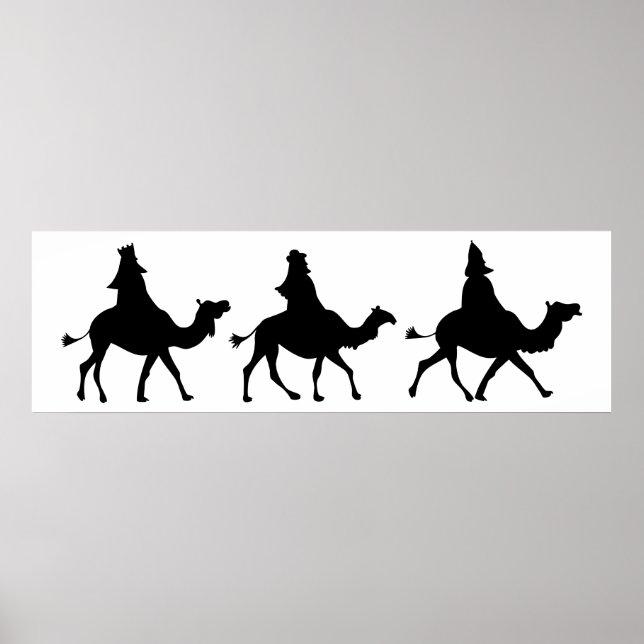 Christmas Magi Silhouette Poster (Front)